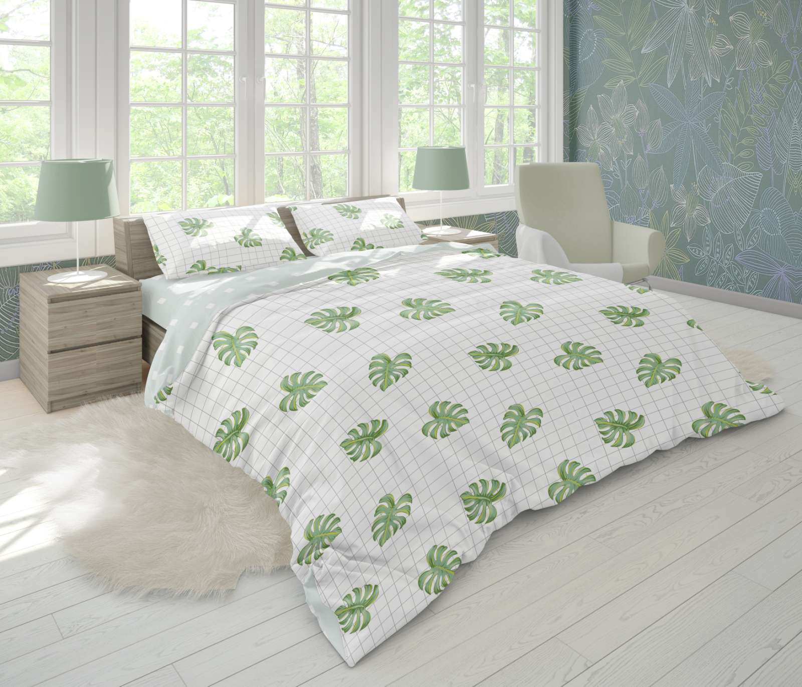 Комплект постельного белья ТЕП 363 Graphic Leaf (Графический лист) двуспальный 180x215
Комплект постельного белья ТЕП 363 Graphic Leaf (Графический лист) двуспальный 180x215
