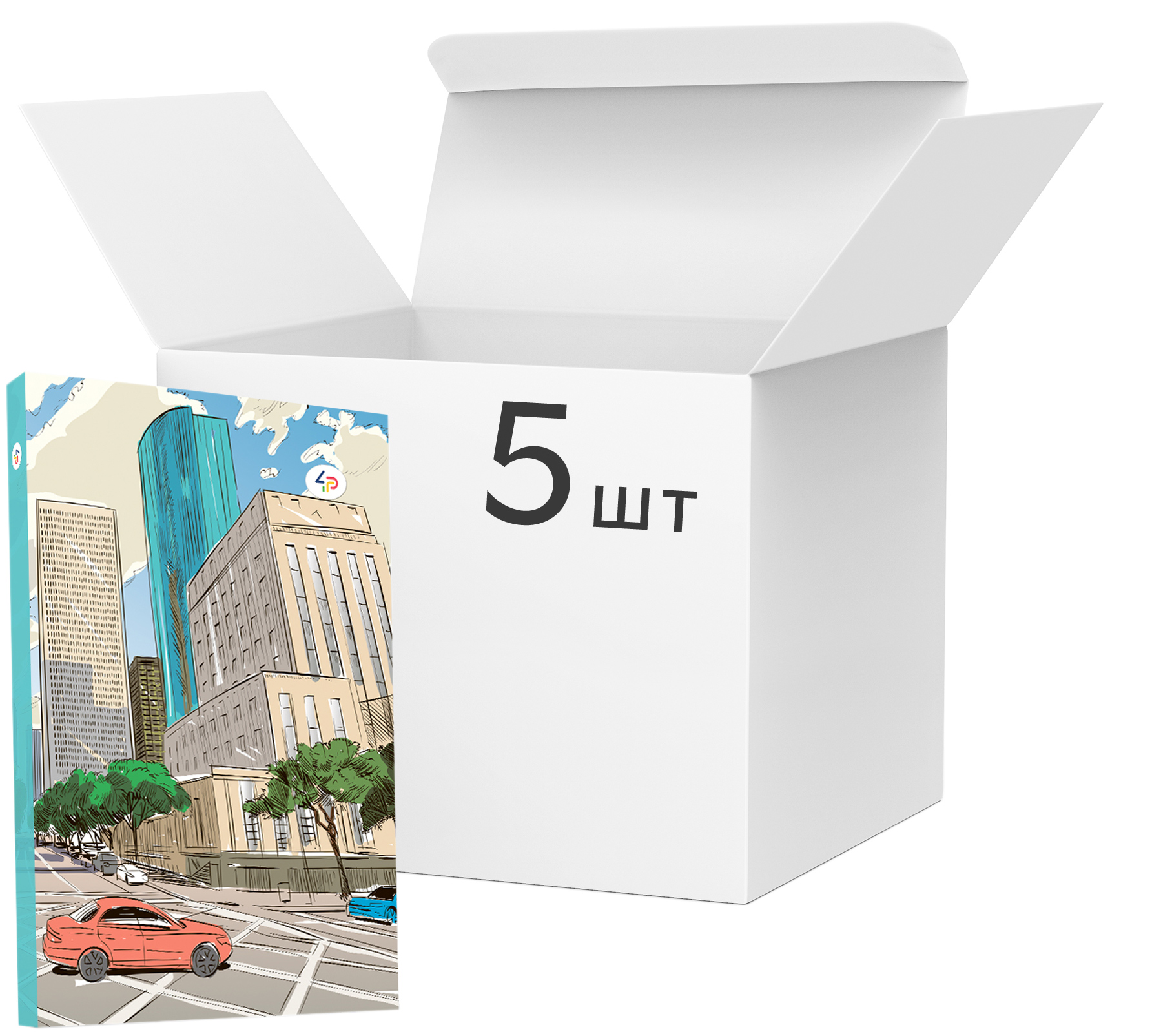 Упаковка блокнотов 4Profi Streets note А5 микс из линовки 80 листов Mint 5 шт (901470)
Упаковка блокнотов 4Profi Streets note А5 микс из линовки 80 листов Mint 5 шт (901470)
