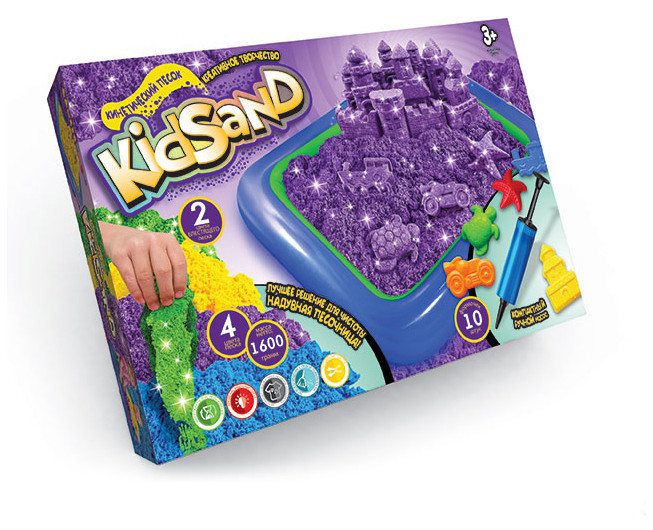 Комплект креативного творчества Кинетический песок KidSand 7450DT, 1600г Danko Toys
Комплект креативного творчества Кинетический песок KidSand 7450DT, 1600г Danko Toys