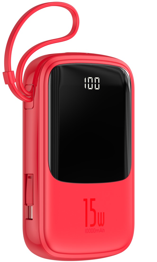 УМБ Baseus Q Pow 10000mAh 15W 3A с технологией QC3.0+PD3.0 и Type-C кабелем Красный
УМБ Baseus Q Pow 10000mAh 15W 3A с технологией QC3.0+PD3.0 и Type-C кабелем Красный