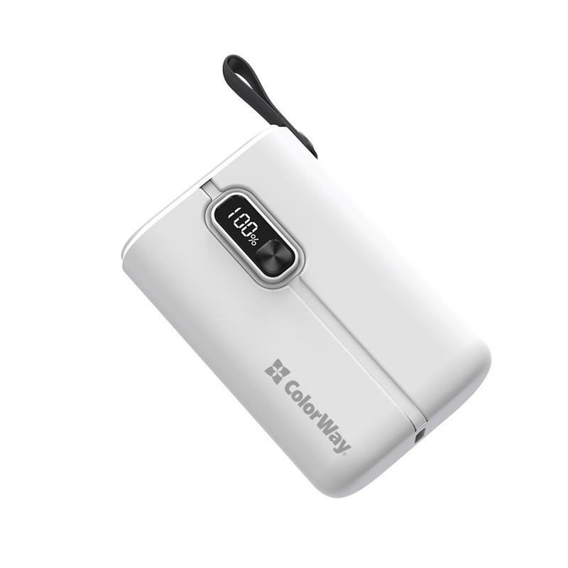 Универсальная мобильная батарея ColorWay Full Power 10000mAh White (CW-PB100LPK2WT-PDD)
Универсальная мобильная батарея ColorWay Full Power 10000mAh White (CW-PB100LPK2WT-PDD)