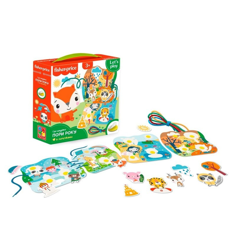 Настольная игра для детей "Игра-шнуровка Времена года" VT5303-25 Vladi Toys
Настольная игра для детей "Игра-шнуровка Времена года" VT5303-25 Vladi Toys