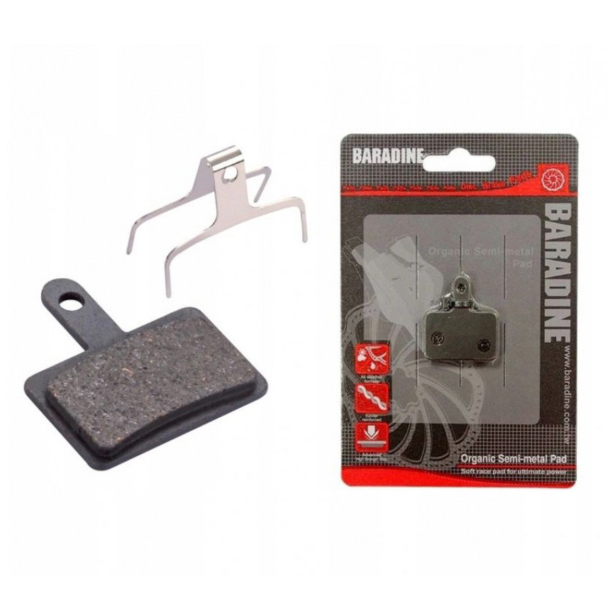 Тормозные колодки дисковые Baradine DS-10 для Shimano Alivio - Deore - Tektro (полуметалл)
Тормозные колодки дисковые Baradine DS-10 для Shimano Alivio - Deore - Tektro (полуметалл)