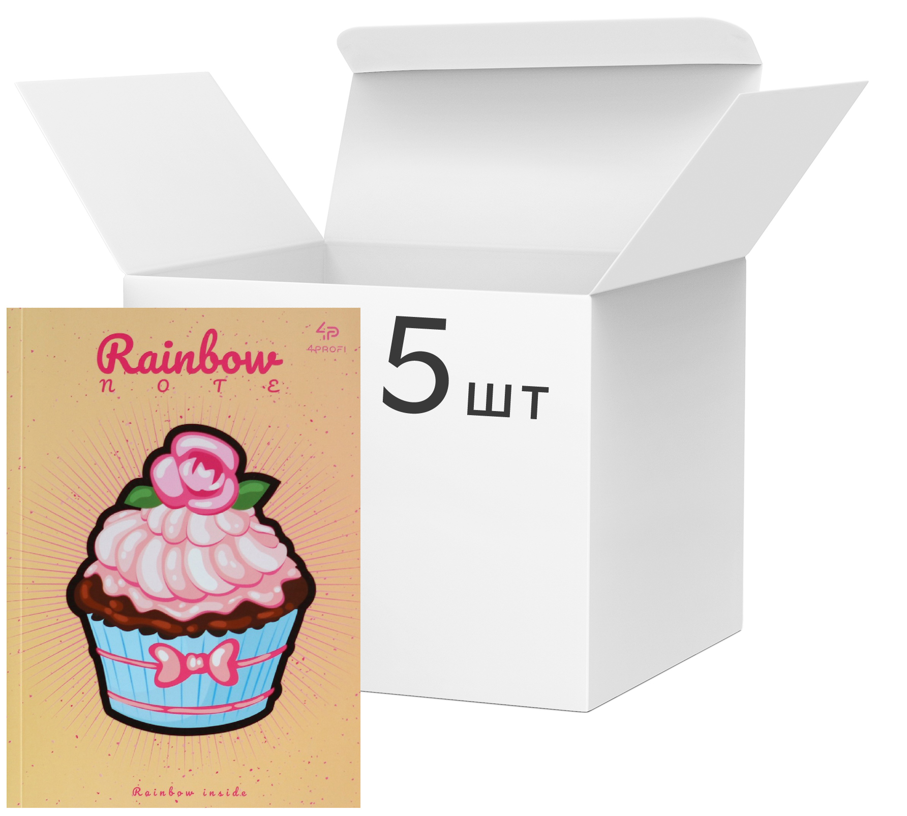 Упаковка блокнотов 4Profi Profiplan Artbook Rainbow Cake A5 без линовки 48 листов Peach 5 шт (901227)
Упаковка блокнотов 4Profi Profiplan Artbook Rainbow Cake A5 без линовки 48 листов Peach 5 шт (901227)