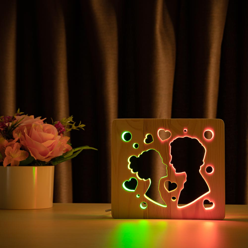 Светильник ночник ArtEco Light из дерева LED "Поцелуй" с пультом и регулировкой цвета, двойной RGB
Светильник ночник ArtEco Light из дерева LED "Поцелуй" с пультом и регулировкой цвета, двойной RGB