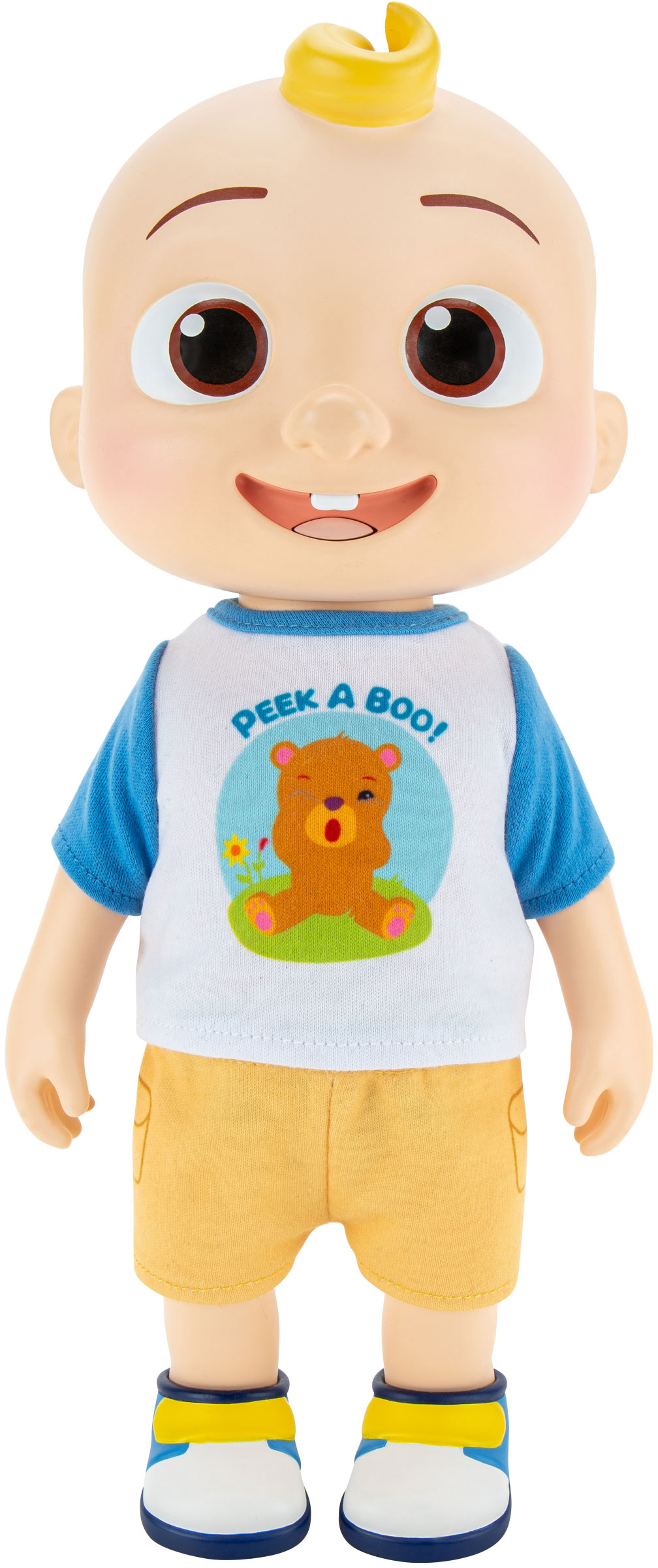Интерактивная игрушка CoComelon Deluxe Interactive JJ Doll Джей Джей со звуком (CMW0058)
Интерактивная игрушка CoComelon Deluxe Interactive JJ Doll Джей Джей со звуком (CMW0058)