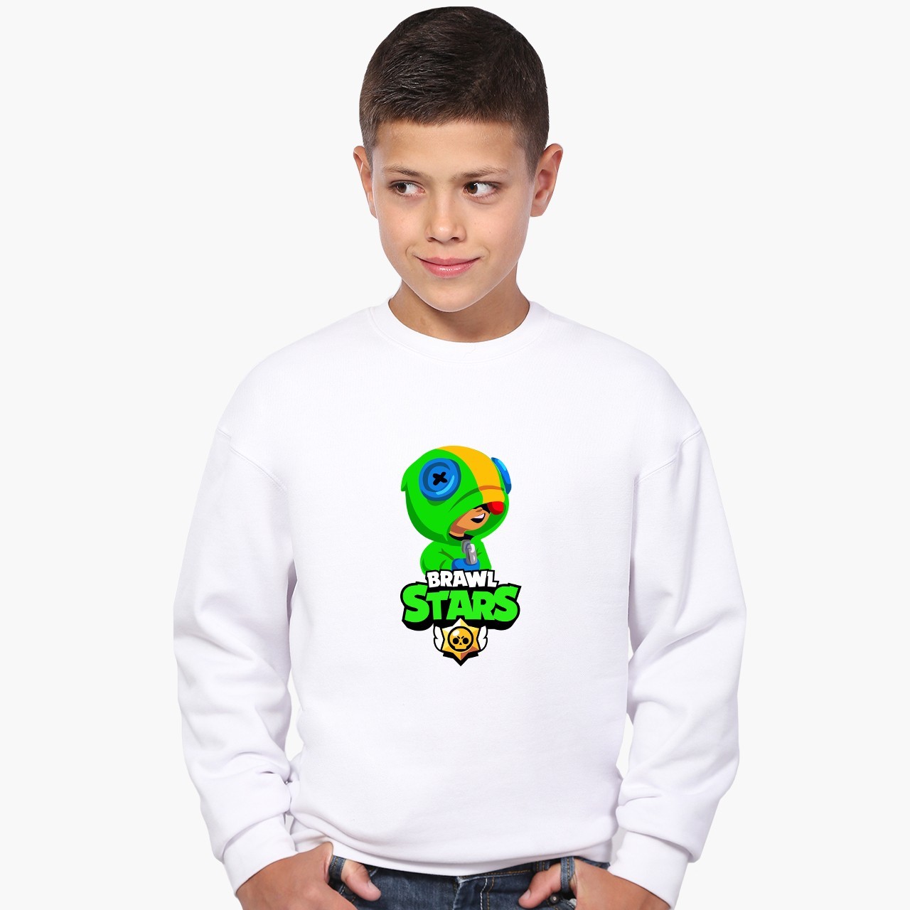 Свитшот для мальчиков Бравл Старс Леон Зеленый (Brawl Stars Leon) (9509-1015) 122-128 см Белый
Свитшот для мальчиков Бравл Старс Леон Зеленый (Brawl Stars Leon) (9509-1015) 122-128 см Белый