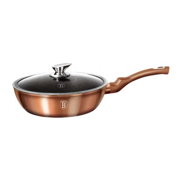 Глубокая сковорода Berlinger Haus Rose Gold Ø24см (2.3л) с крышкой, индукционная с антипригарным покрытием
Глубокая сковорода Berlinger Haus Rose Gold Ø24см (2.3л) с крышкой, индукционная с антипригарным покрытием