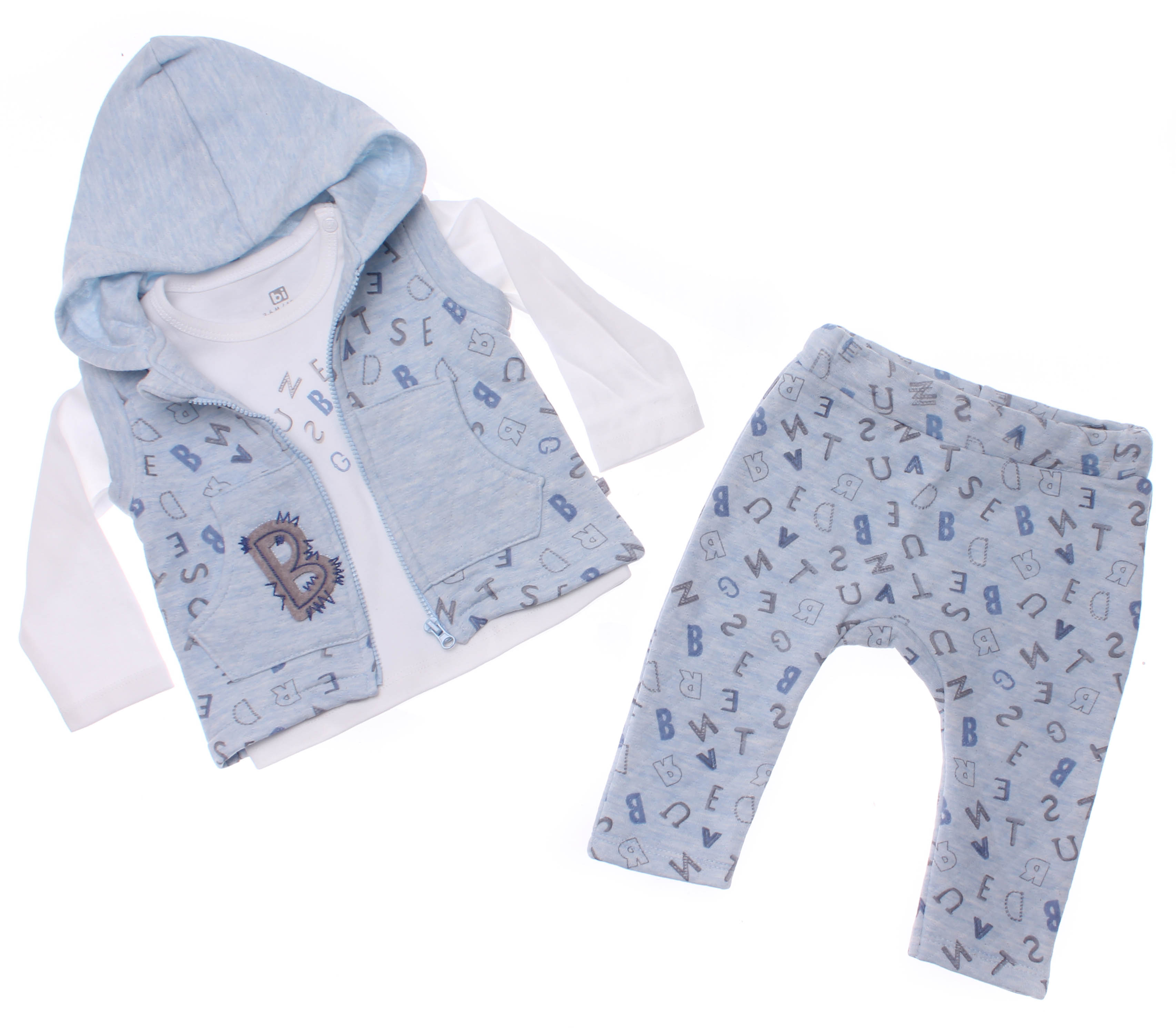 Футболка с длинным рукавом + Брюки + Жилетка Bibaby Голубой 68 см 73150 (488752)
Футболка с длинным рукавом + Брюки + Жилетка Bibaby Голубой 68 см 73150 (488752)
