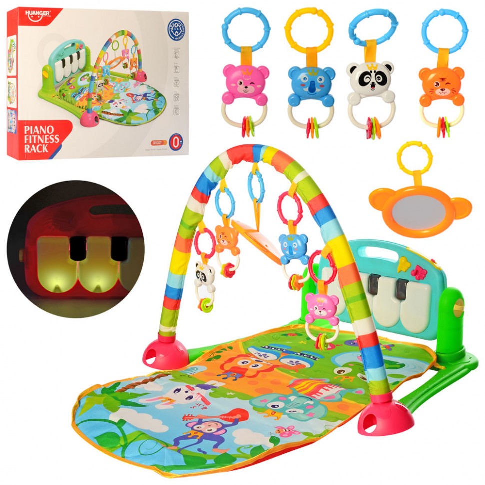 Детский развивающий коврик с подвесками и пианино для малышей 71х47 см RL HE0603
Детский развивающий коврик с подвесками и пианино для малышей 71х47 см RL HE0603