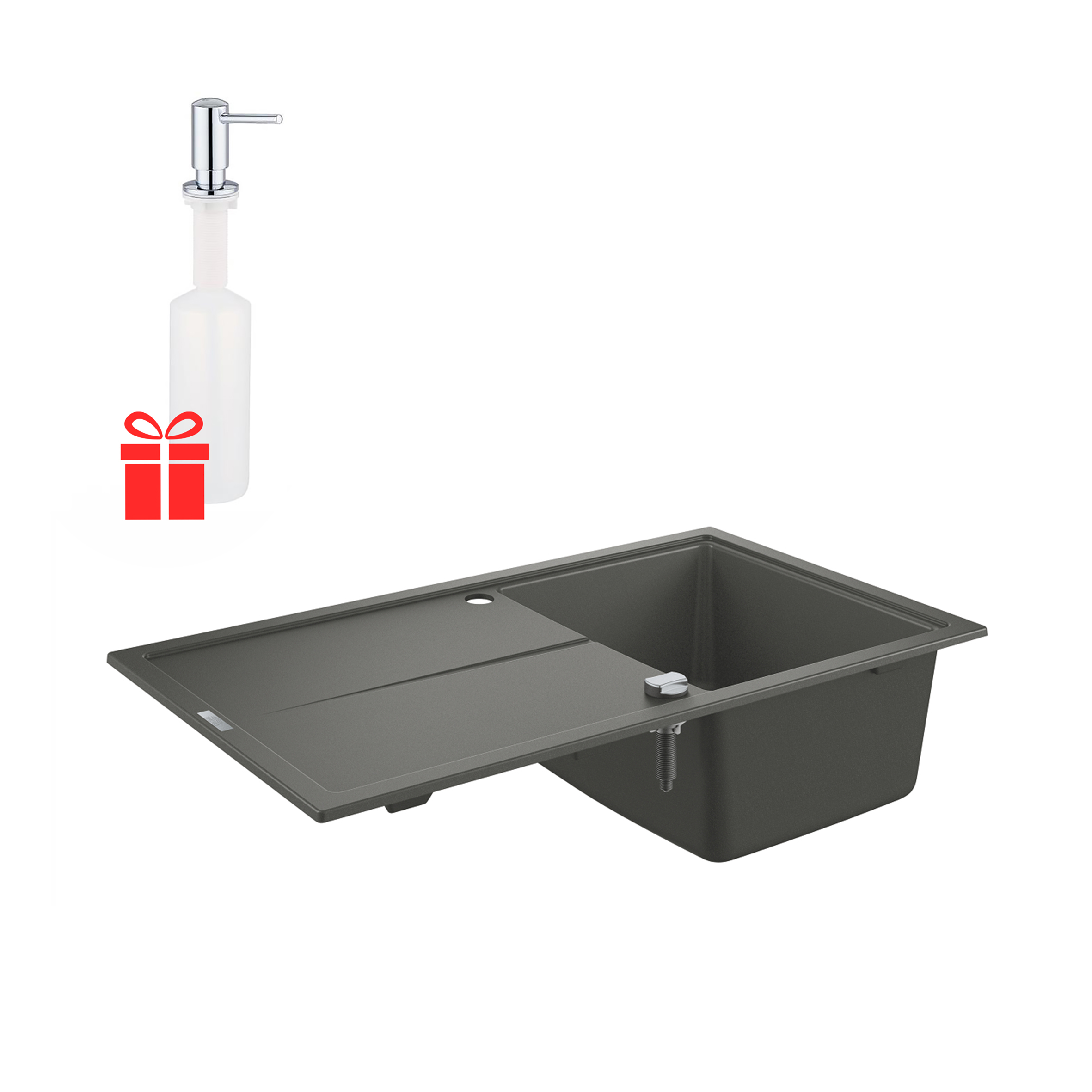 Набор Grohe мойка кухонная K400 31640AT0 + дозатор для моющего средства Contemporary 40536000
Набор Grohe мойка кухонная K400 31640AT0 + дозатор для моющего средства Contemporary 40536000