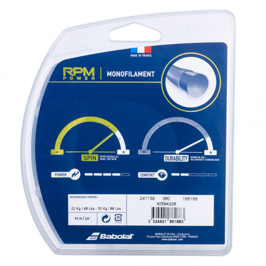 Теннисные струны для ракетки Babolat RPM POWER 12M (Комплект,12 метров) 241139/360 130
Теннисные струны для ракетки Babolat RPM POWER 12M (Комплект,12 метров) 241139/360 130