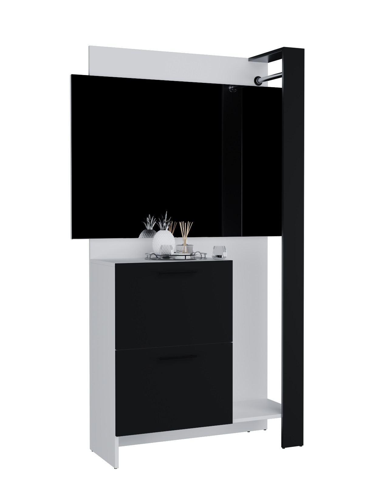 Прихожая с вешалкой, зеркалом и ящиками MebelLoft 100х40х200 см Белый+Антрацит арт.2404-04L
Прихожая с вешалкой, зеркалом и ящиками MebelLoft 100х40х200 см Белый+Антрацит арт.2404-04L