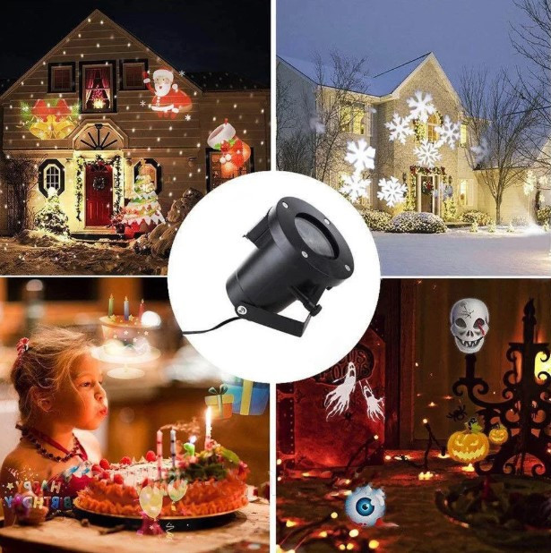 Лазерный проектор новогодний декор для дома Christmas Laser Projector 16 картриджей слайдов SvetOn Новогоднее освещение разноцветное
Лазерный проектор новогодний декор для дома Christmas Laser Projector 16 картриджей слайдов SvetOn Новогоднее освещение разноцветное