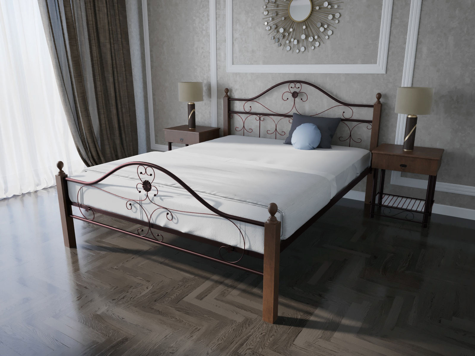 Кровать MELBI Патриция Вуд Двуспальная 180*200 см Бордовый лак (КМ-001-02-8бор)
Кровать MELBI Патриция Вуд Двуспальная 180*200 см Бордовый лак (КМ-001-02-8бор)