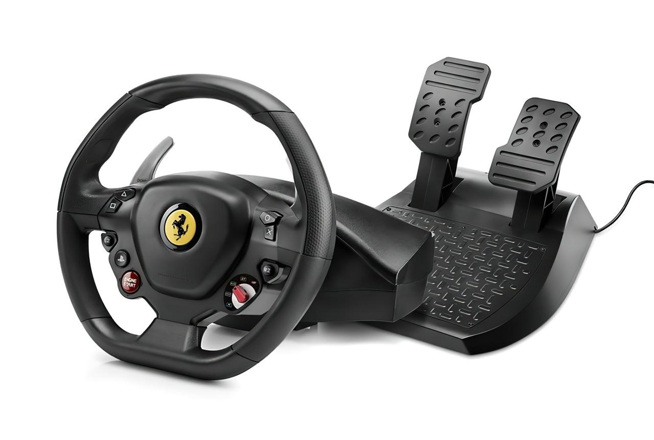 Руль игровой Thrustmaster T80 Ferrari 488 GTB Edition PC/PS4 (4160672) Черный с педальным блоком
Руль игровой Thrustmaster T80 Ferrari 488 GTB Edition PC/PS4 (4160672) Черный с педальным блоком