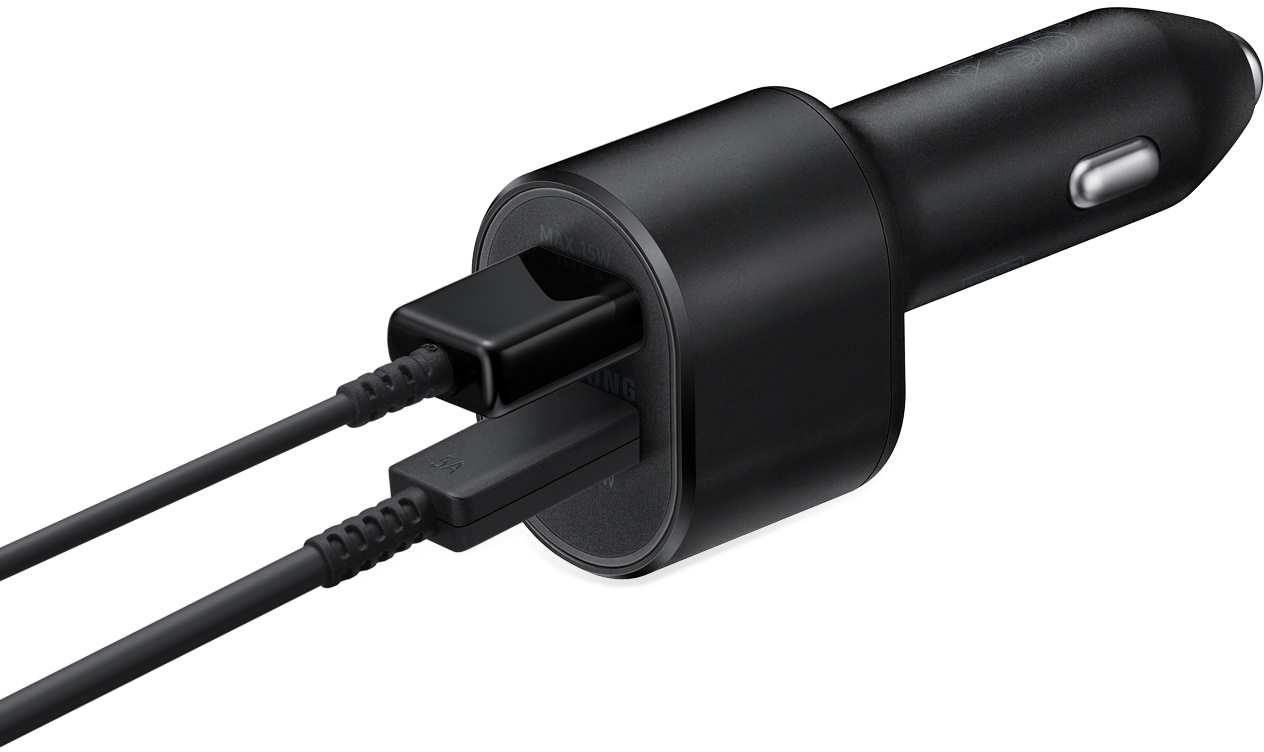 Автомобильное зарядное устройство Samsung Super Fast Dual Car Charger 60W (45W+15W) Black (EP-L5300XBEGRU)
Автомобильное зарядное устройство Samsung Super Fast Dual Car Charger 60W (45W+15W) Black (EP-L5300XBEGRU)