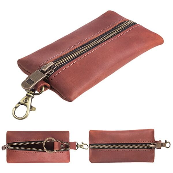 Ключница плоская на молнии коньяк (плоская коньяк) 
Ключница плоская на молнии коньяк (плоская коньяк)