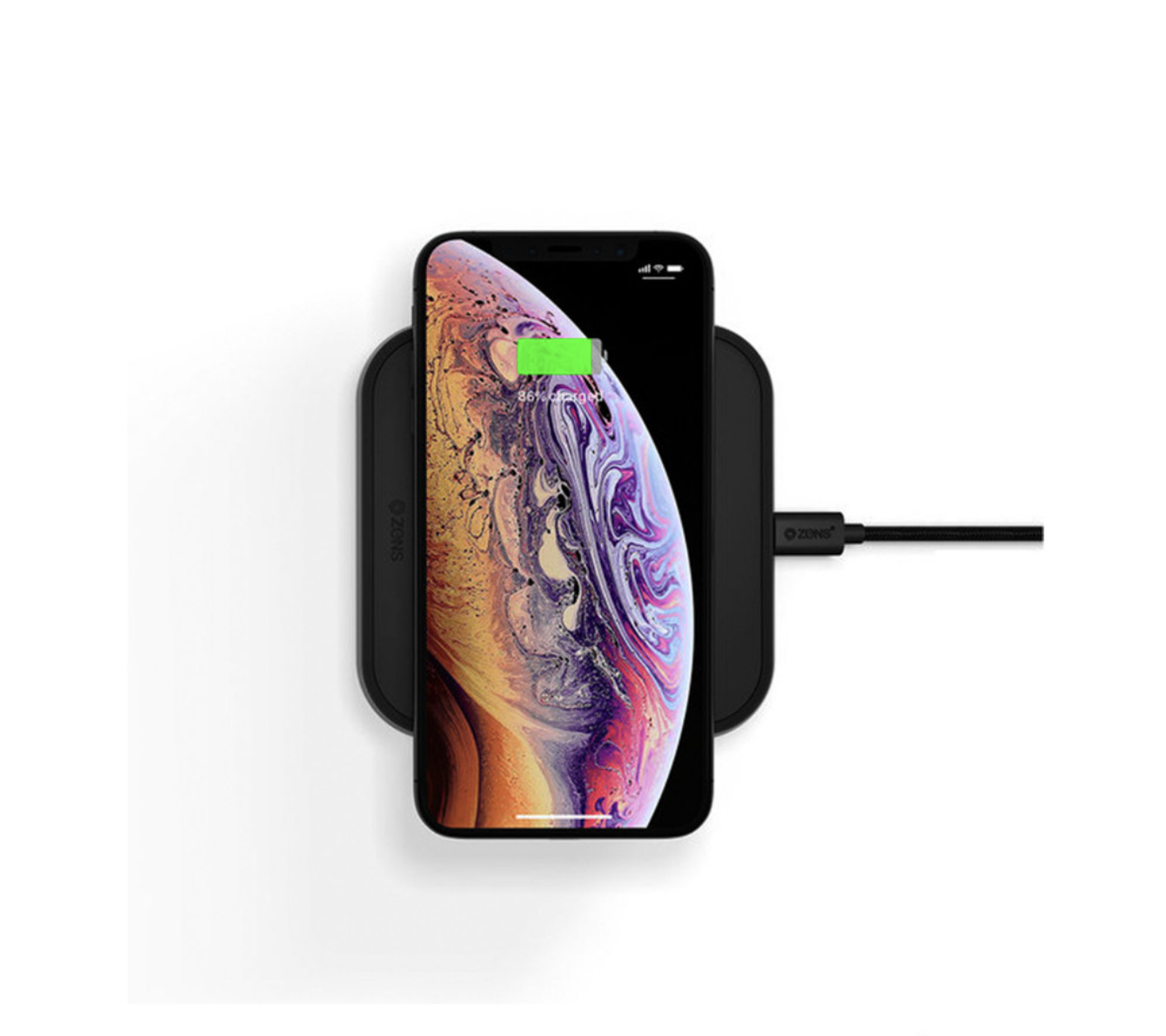 Беспроводная зарядка Zens Single Aluminium Wireless Charger 10W, Black (ZESC11B/00)
Беспроводная зарядка Zens Single Aluminium Wireless Charger 10W, Black (ZESC11B/00)