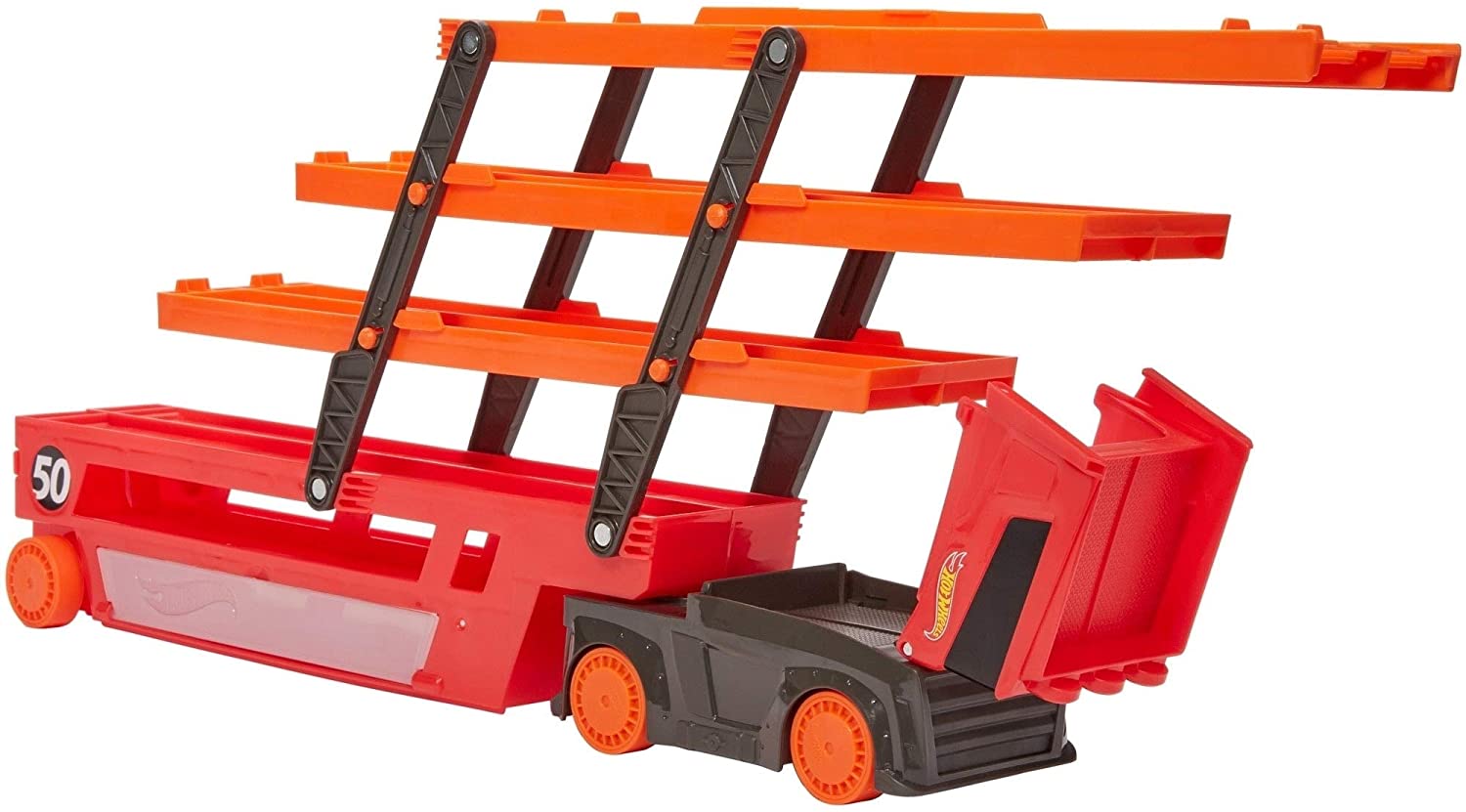 Трейлер, грузовик, автовоз, транспортер HOT WHEELS Mega Hauler, вместимость 50 машинок
Трейлер, грузовик, автовоз, транспортер HOT WHEELS Mega Hauler, вместимость 50 машинок