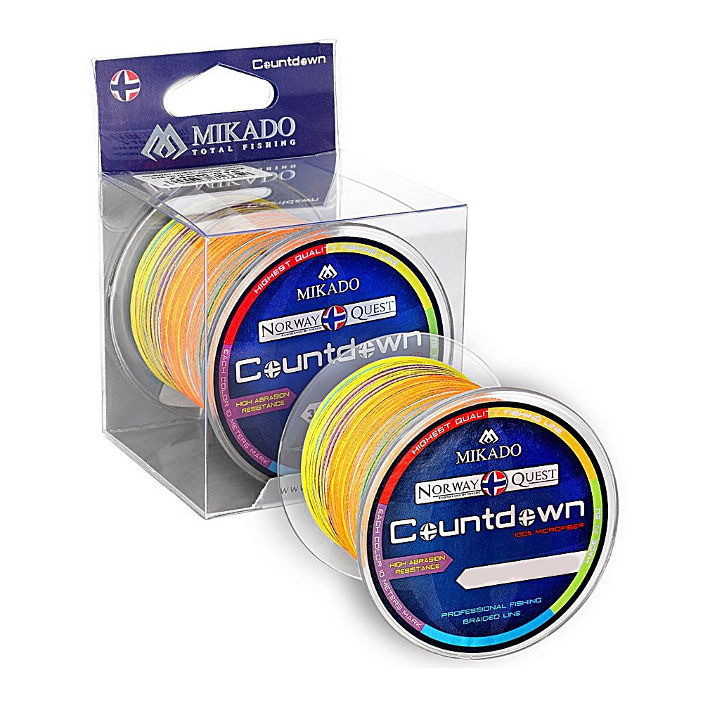 Шнур Mikado Norway Quest Countdown 300m 0.25mm 20.90kg multicolor (Z46M-025-300)
Шнур Mikado Norway Quest Countdown 300m 0.25mm 20.90kg multicolor (Z46M-025-300)
