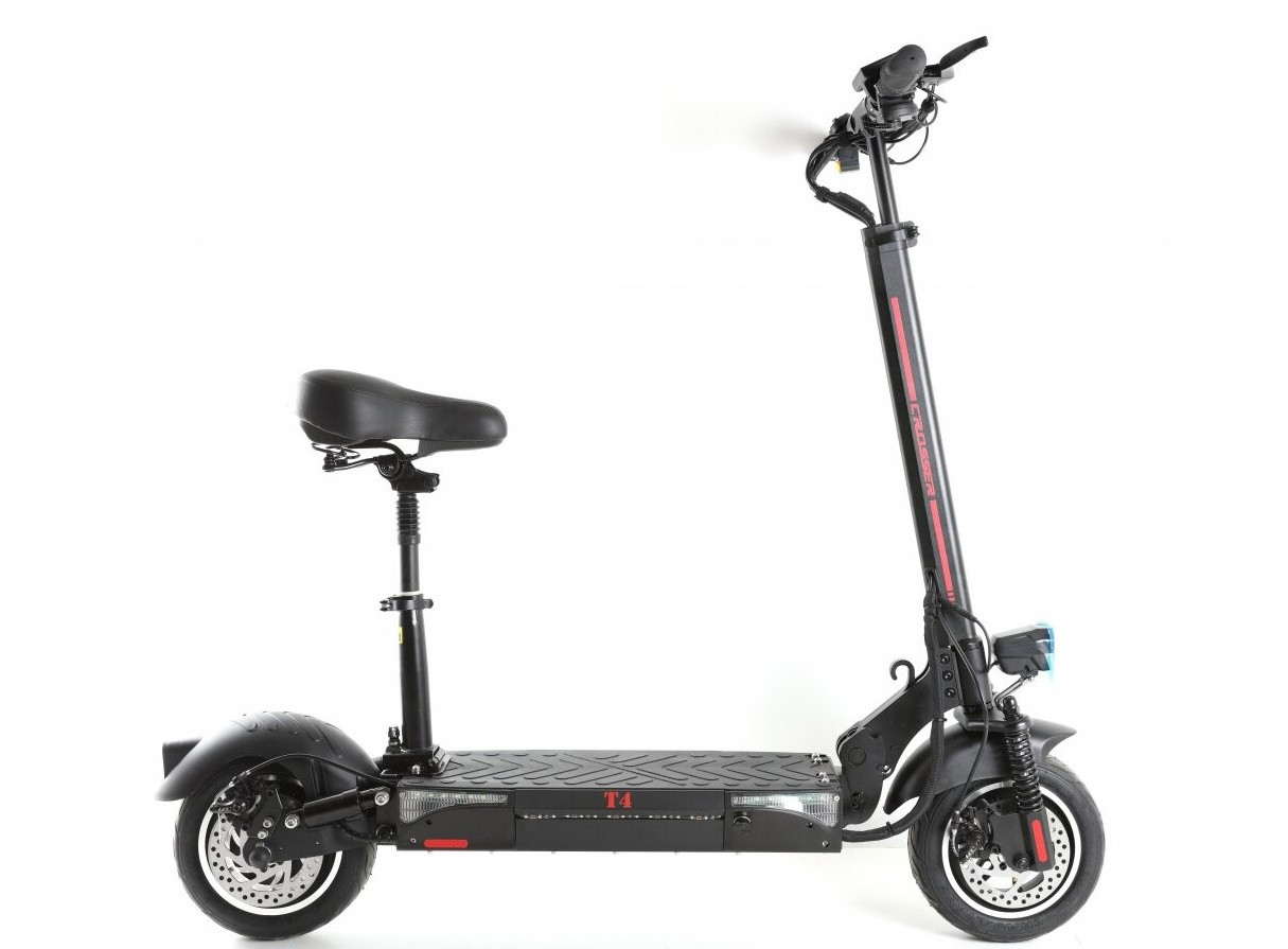 Электросамокат Crosser T4 (1000 Вт; 48 В; 12,5 А/ч) с надувными колёсами 10" Черный
Электросамокат Crosser T4 (1000 Вт; 48 В; 12,5 А/ч) с надувными колёсами 10" Черный