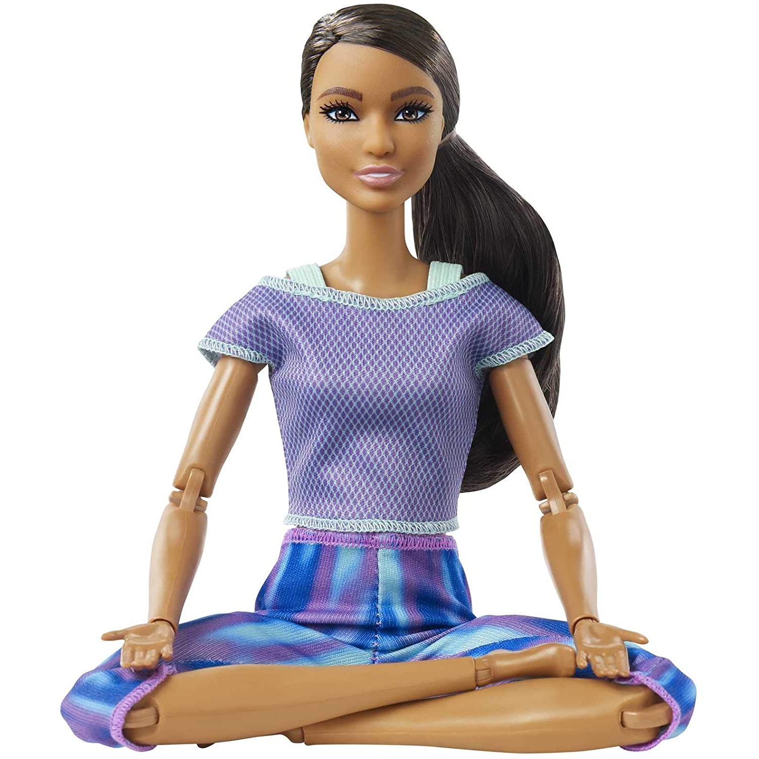 Кукла Barbie Барби Йога Брюнетка Двигайся как Я в фиолетовой футболке Barbie Made to Move (GXF06)
Кукла Barbie Барби Йога Брюнетка Двигайся как Я в фиолетовой футболке Barbie Made to Move (GXF06)