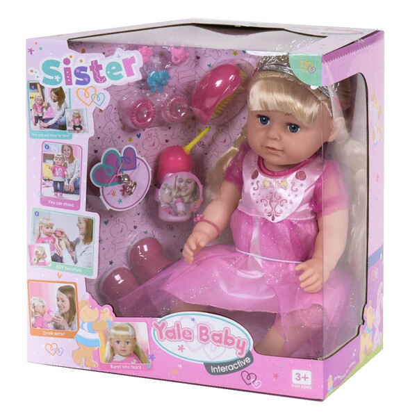 Функциональная кукла сестричка Yale Baby 45 см с длинными волосами в розовом платье с аксессуарами (8863921)
Функциональная кукла сестричка Yale Baby 45 см с длинными волосами в розовом платье с аксессуарами (8863921)
