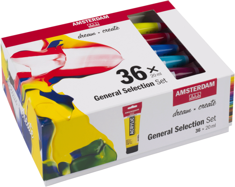Набор акриловых красок Royal Talens Amsterdam General Selection 36 цветов по 20 мл (8712079456825)
Набор акриловых красок Royal Talens Amsterdam General Selection 36 цветов по 20 мл (8712079456825)