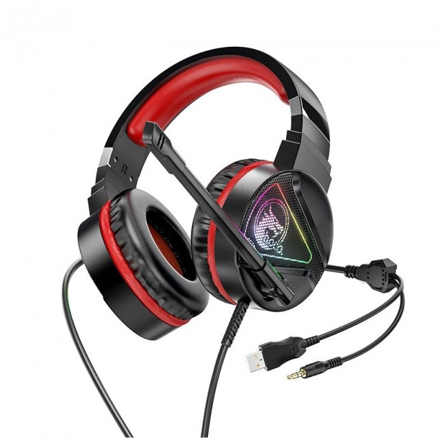 Игровые геймерские наушники для ПК стерео накладные с микрофоном HOCO Gaming W104 Red
Игровые геймерские наушники для ПК стерео накладные с микрофоном HOCO Gaming W104 Red