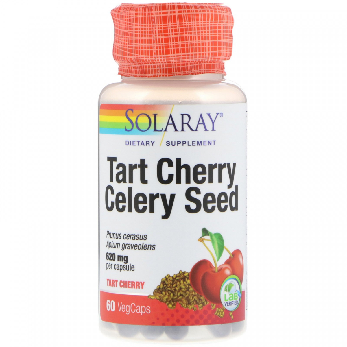 Экстракт вишни и семян злаковых, Tart Cherry & Celery Seed, Solaray, 60 растительных капсул
Экстракт вишни и семян злаковых, Tart Cherry & Celery Seed, Solaray, 60 растительных капсул