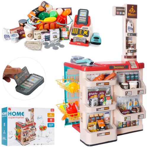 Детский игровой набор магазин прилавок с корзинкой для покупок Home supermarket 668-84, 48 предметов, на батарейках
Детский игровой набор магазин прилавок с корзинкой для покупок Home supermarket 668-84, 48 предметов, на батарейках