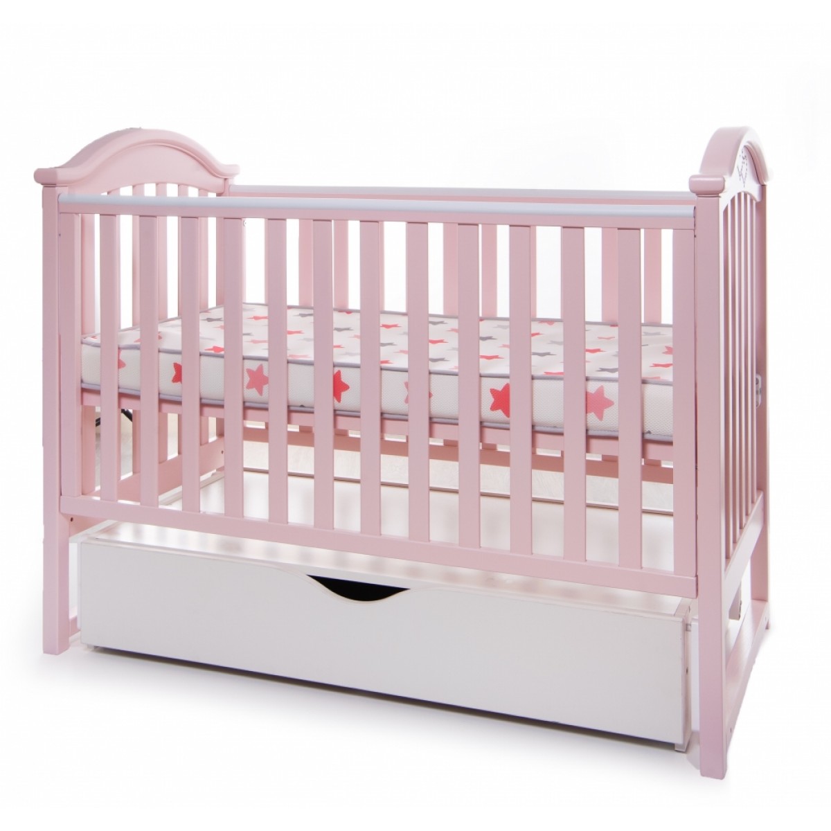 Кроватка детская Twins iLove L100-L-08 Розовый деревянная с ящиком и подвижной боковиной
Кроватка детская Twins iLove L100-L-08 Розовый деревянная с ящиком и подвижной боковиной