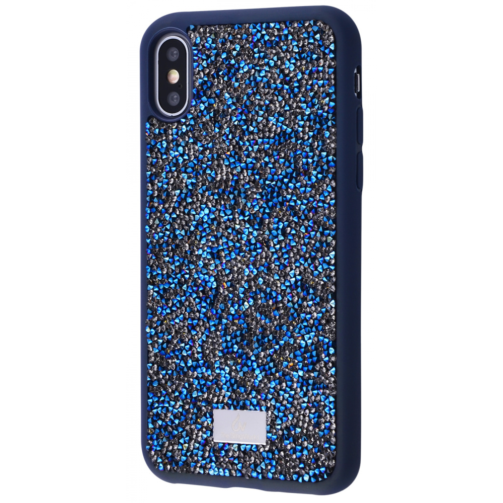 Чехол-накладка с камнями и блёстками Bling World Grainy Diamonds (TPU) iPhone X/Xs navy Синий
Чехол-накладка с камнями и блёстками Bling World Grainy Diamonds (TPU) iPhone X/Xs navy Синий