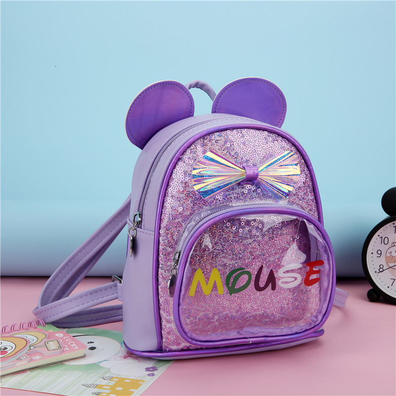 Детский голографический рюкзак для девочек с ушками и бантом Mini Bags Mouse одно основное отделение и один карман на молнии Фиолетовый
Детский голографический рюкзак для девочек с ушками и бантом Mini Bags Mouse одно основное отделение и один карман на молнии Фиолетовый