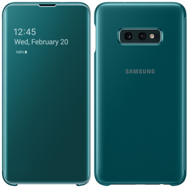Защитный смарт чехол книжка S-View Flip cover clear Samsung Galaxy S10e EF-ZG970 green
Защитный смарт чехол книжка S-View Flip cover clear Samsung Galaxy S10e EF-ZG970 green