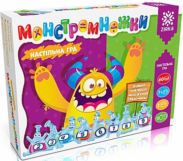 Игра "Монстромножки". Таблица умножения играя" - Издательство Звезда (20-1017292)
Игра "Монстромножки". Таблица умножения играя" - Издательство Звезда (20-1017292)