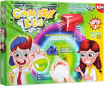 Безопасный образовательный набор для проведения опытов эконом "Chemistry Kids 3", рус. - Danko Toys (20-637498)
Безопасный образовательный набор для проведения опытов эконом "Chemistry Kids 3", рус. - Danko Toys (20-637498)