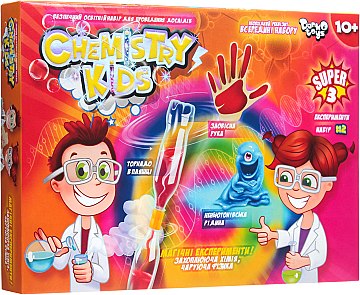 Безопасный образовательный набор для проведения опытов эконом "Chemistry Kids 2", укр. - Danko Toys (20-637526)
Безопасный образовательный набор для проведения опытов эконом "Chemistry Kids 2", укр. - Danko Toys (20-637526)
