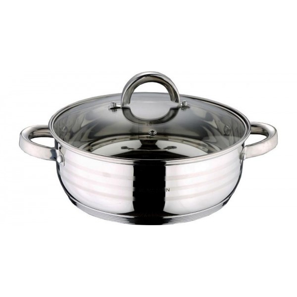 Кастрюля Blaumann Gourmet 2.75л Ø22х8см из нержавеющей стали со стеклянной крышкой (1002)
Кастрюля Blaumann Gourmet 2.75л Ø22х8см из нержавеющей стали со стеклянной крышкой (1002)