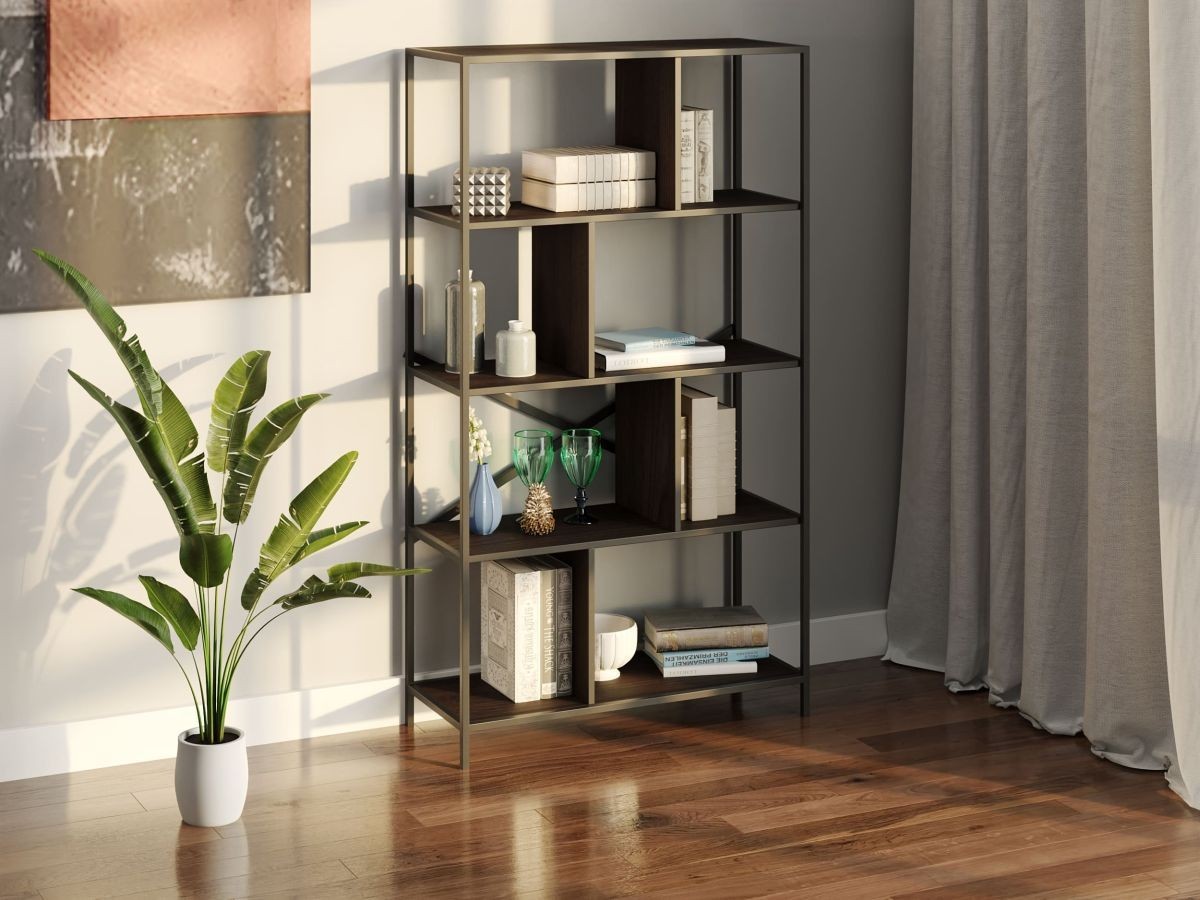 Стеллаж-перегородка с металлическим каркасом в стиле Лофт (Loft) DrevoGoods усиленный, напольный / пристенный для дома и офиса с 5 полками для книг и вещей на 8 ячеек 1505х800х330мм; металл: Черный; дерево: Венге
Стеллаж-перегородка с металлическим каркасом в стиле Лофт (Loft) DrevoGoods усиленный, напольный / пристенный для дома и офиса с 5 полками для книг и вещей на 8 ячеек 1505х800х330мм; металл: Черный; дерево: Венге