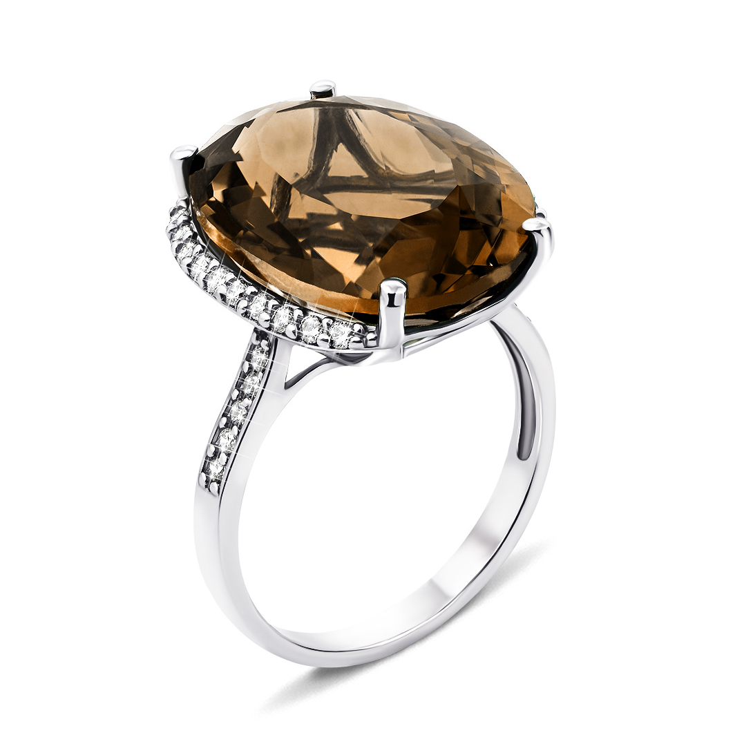 Серебряное кольцо с коньячным кварцем и фианитами 000133886 18 размера
Серебряное кольцо с коньячным кварцем и фианитами 000133886 18 размера