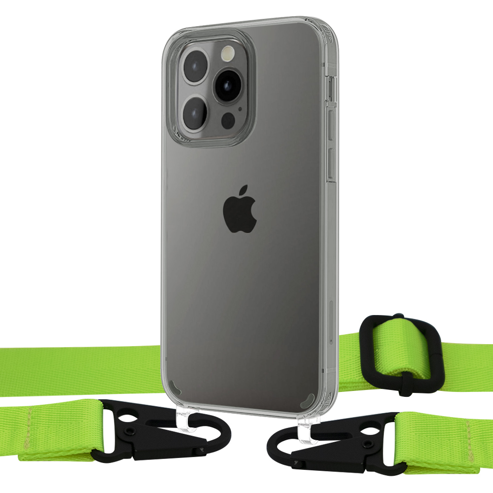 Чехол Upex Crossbody Protection Case для iPhone 13 Pro Crystal with Harness Toxic Green
Чехол Upex Crossbody Protection Case для iPhone 13 Pro Crystal with Harness Toxic Green