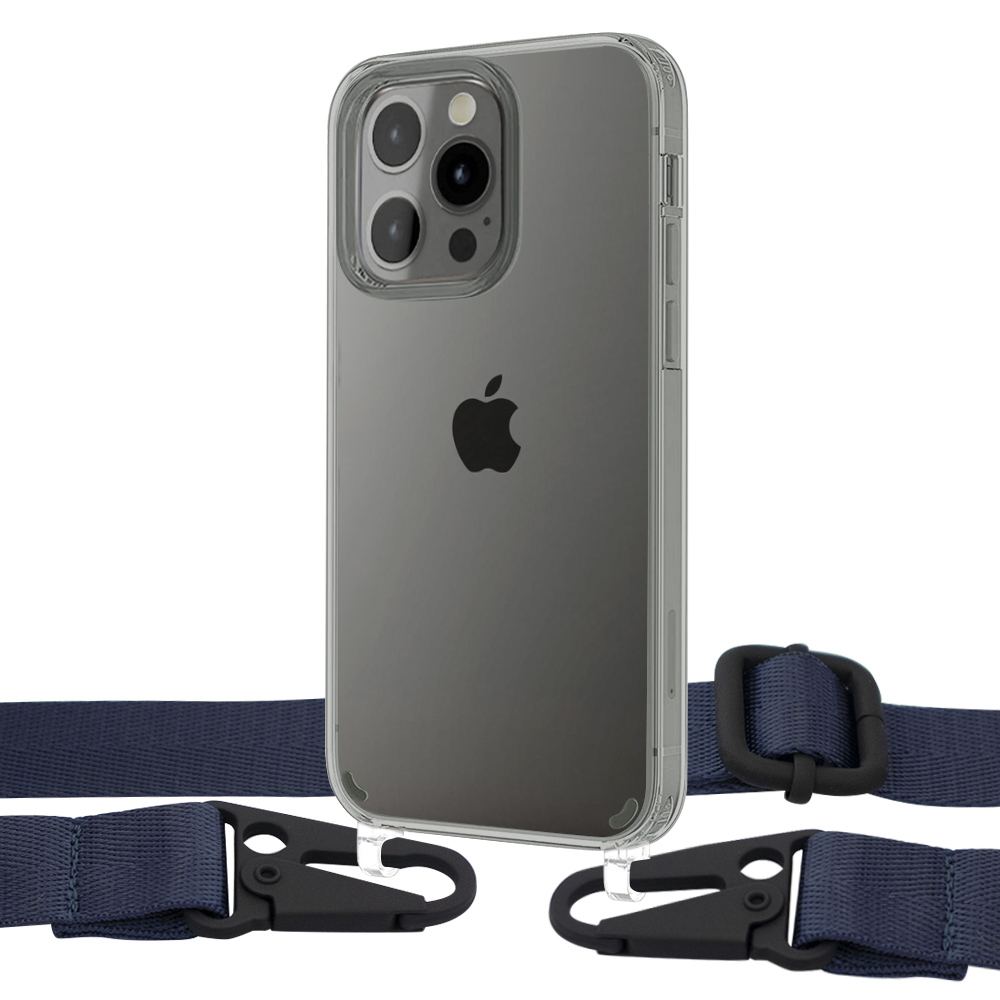 Чехол Upex Crossbody Protection Case для iPhone 13 Pro Crystal with Harness Deep Navy
Чехол Upex Crossbody Protection Case для iPhone 13 Pro Crystal with Harness Deep Navy