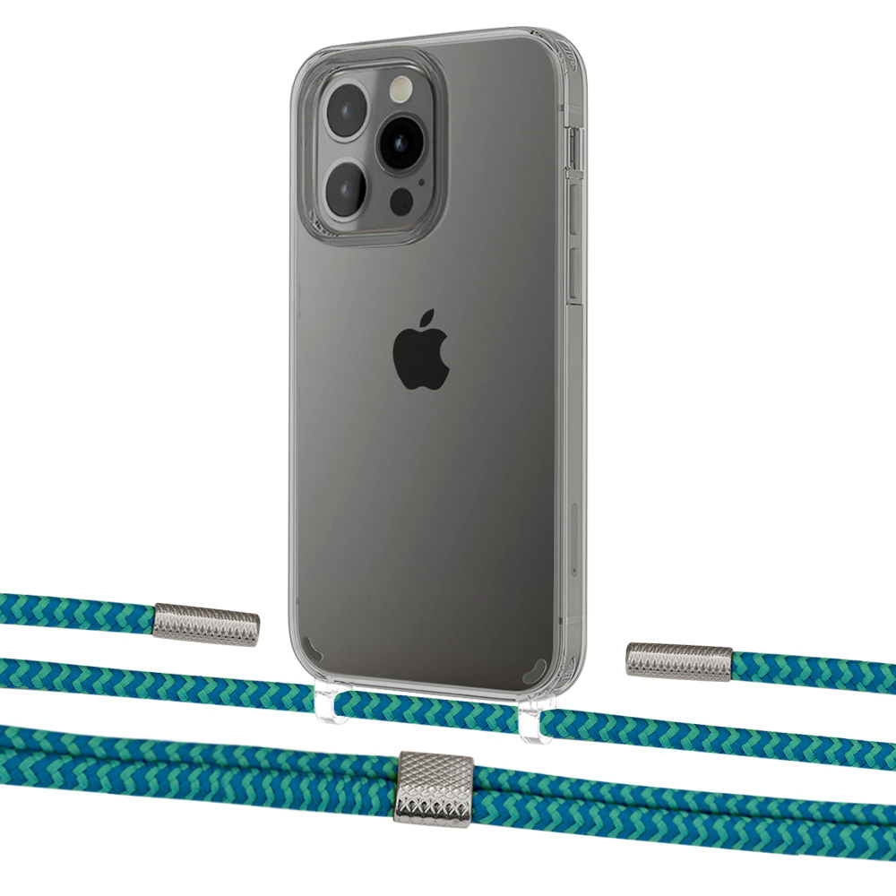 Чехол Upex Crossbody Protection Case для iPhone 13 Pro Crystal with Twine Cyan and Fausset Silver
Чехол Upex Crossbody Protection Case для iPhone 13 Pro Crystal with Twine Cyan and Fausset Silver