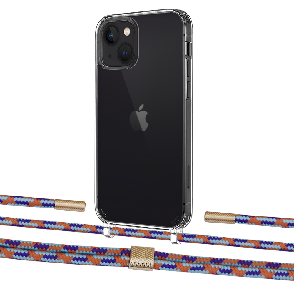 Чехол Upex Crossbody Protection Case для iPhone 13 Crystal with Twine Blue Sunset and Fausset Gold
Чехол Upex Crossbody Protection Case для iPhone 13 Crystal with Twine Blue Sunset and Fausset Gold