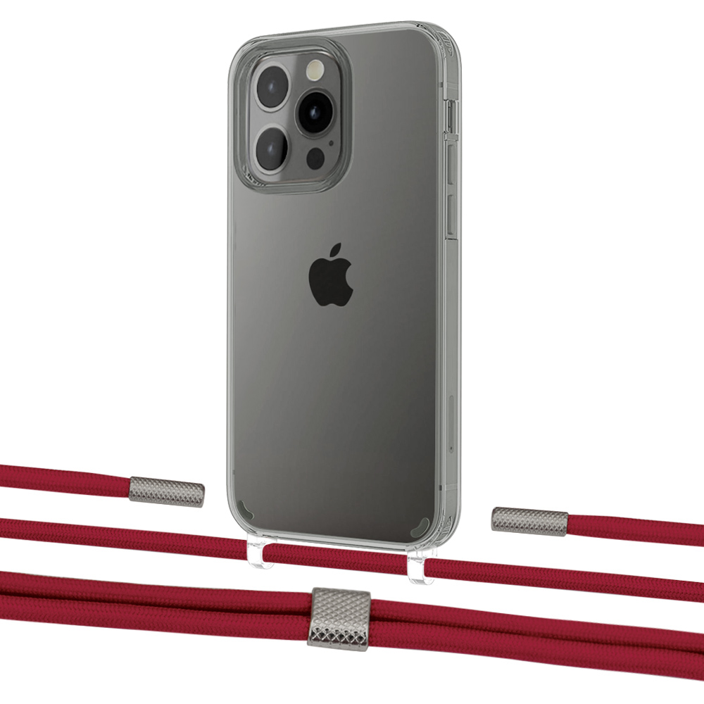Чехол Upex Crossbody Protection Case для iPhone 13 Pro Crystal with Twine Red and Fausset Silver
Чехол Upex Crossbody Protection Case для iPhone 13 Pro Crystal with Twine Red and Fausset Silver