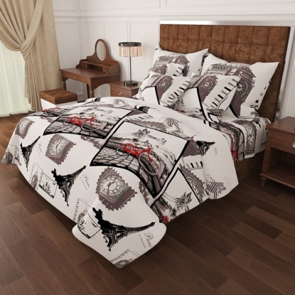 Комплект Евро постельного белья Moka Textile Вояж Бязь Люкс 200*220 
Комплект Евро постельного белья Moka Textile Вояж Бязь Люкс 200*220