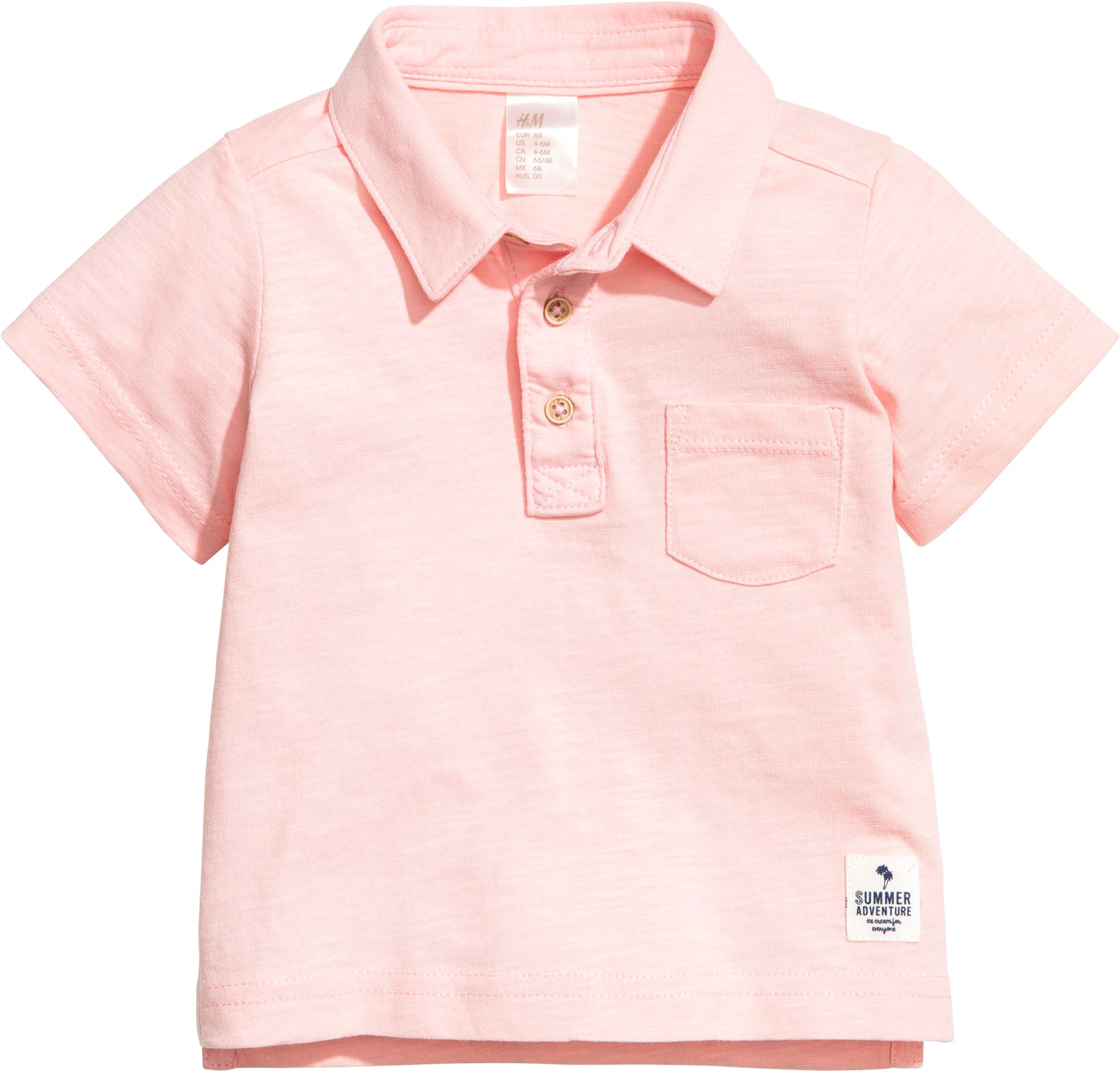 Поло H&M 5hm03200240 68 см Светло-розовое (2000000379982)
Поло H&M 5hm03200240 68 см Светло-розовое (2000000379982)