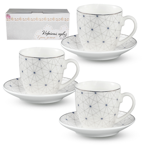 Набор сервиз кофейный 12 предметов в подарочной упаковке SNT 120 мл "Абстракция4"
Набор сервиз кофейный 12 предметов в подарочной упаковке SNT 120 мл "Абстракция4"